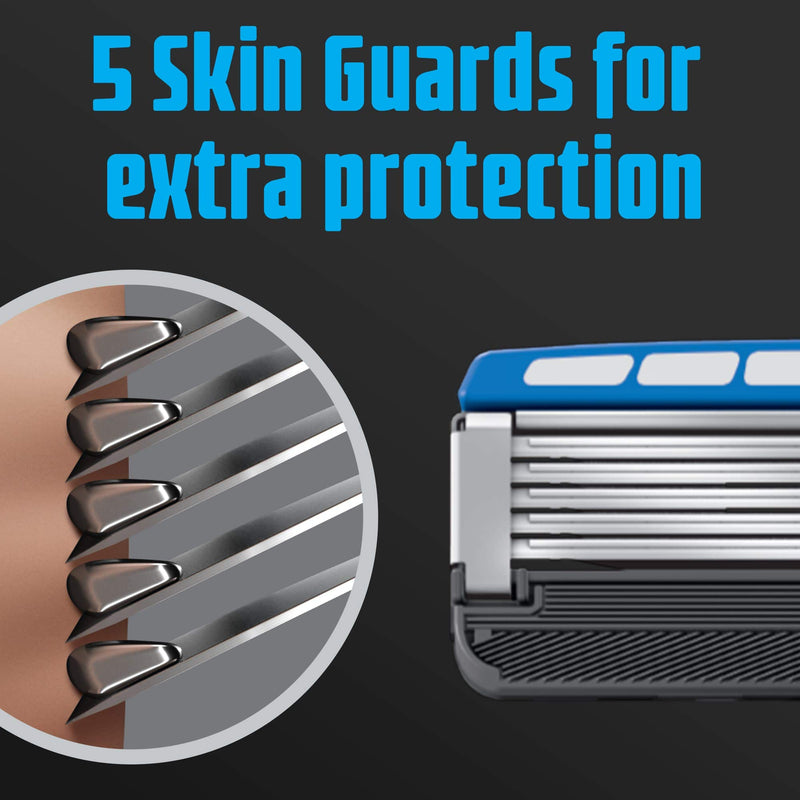 [Australia] - Schick Hydro Skin Comfort Dry Skin 5 Blade Razor Refills, 12 Count 
