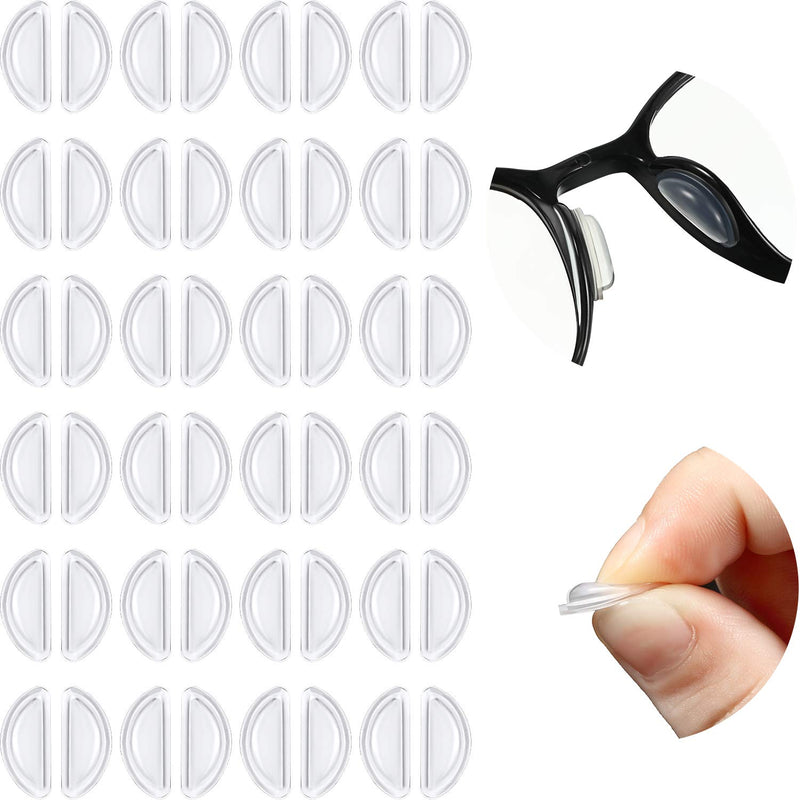 [Australia] - Air Bag Nosepads Adhesive Eyeglass Nose Pads Anti-Slip Nose Pads Comfortable Air Chamber Nose Pads 3.5 mm/ 0.4 inch Thickness for Full Frame Eyeglasses Sunglasses (24 Pairs) 24 