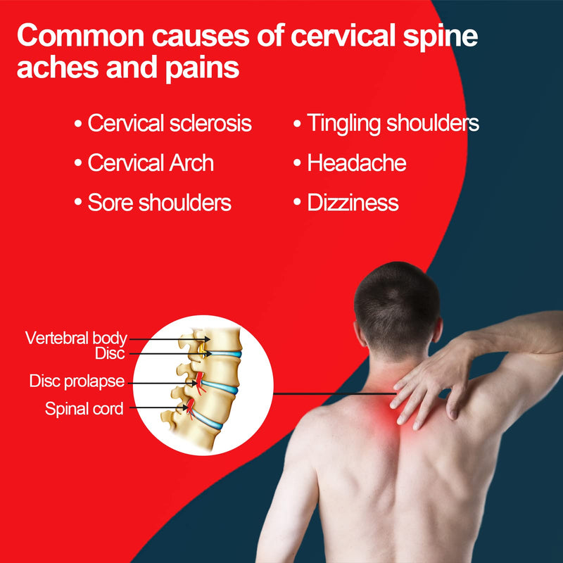 [Australia] - Cervical Neck Traction Device,Three Tube Quick Inflation,Relieves Neck Shoulder Pain,Effectively Corrects Bad Sitting Posture (Including Health Care Tutorial),Cervical Stent (Purple) Purple 