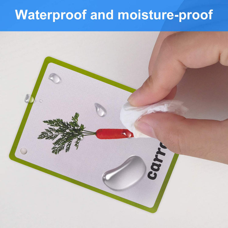 [Australia] - Richardy 20PCS/Set Vegetable Kids Gifts English Flash Cards Pocket Card Educational Learning Baby Toys for Children Pre-Kindergarten 