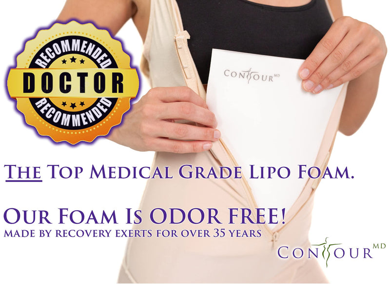 [Australia] - Lipo Foam Sheets for Post Surgery, Surgical Compression Garments. Top Medical Grade for Lipo, Fajas, Ab Flattening, BBL, and more. ContourMD, 8"x 11" (Lipo-1), 3 sheet 