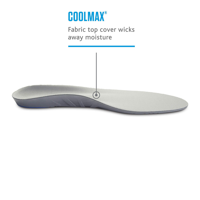 [Australia] - Sof Sole Insoles Men's WORK Anti-Fatigue Full-Length Comfort Shoe Inserts, Men's 8-13 Grey 