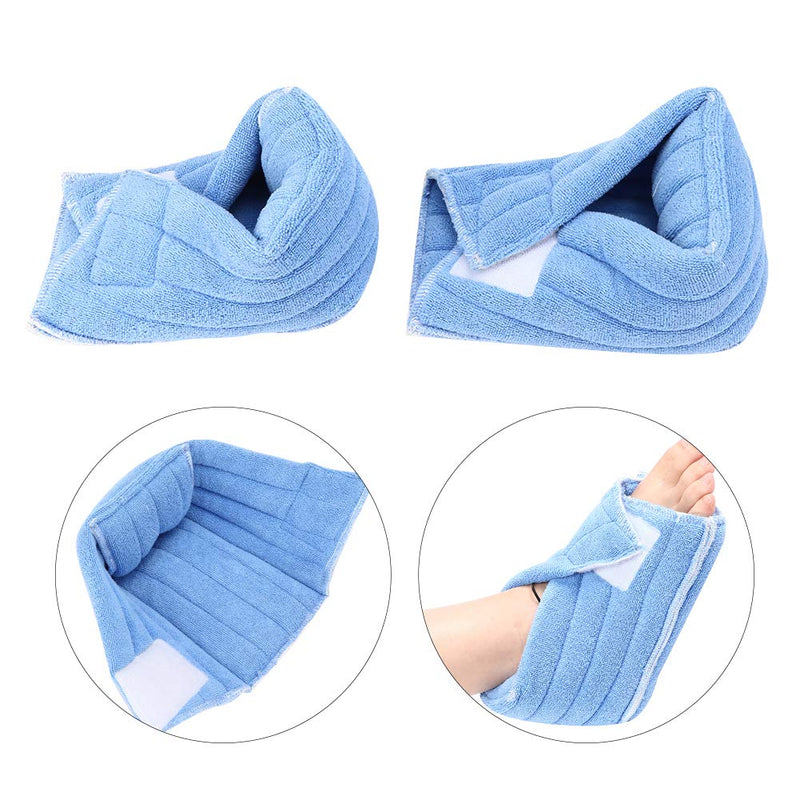 [Australia] - 2pcs Heel Protector Pillows, Soft Comforting Foot Ankle Support for Elderly Patient, Adjustable Ankle Protectors for Keeping Foot Warm & Relieveing Foot Pressure 