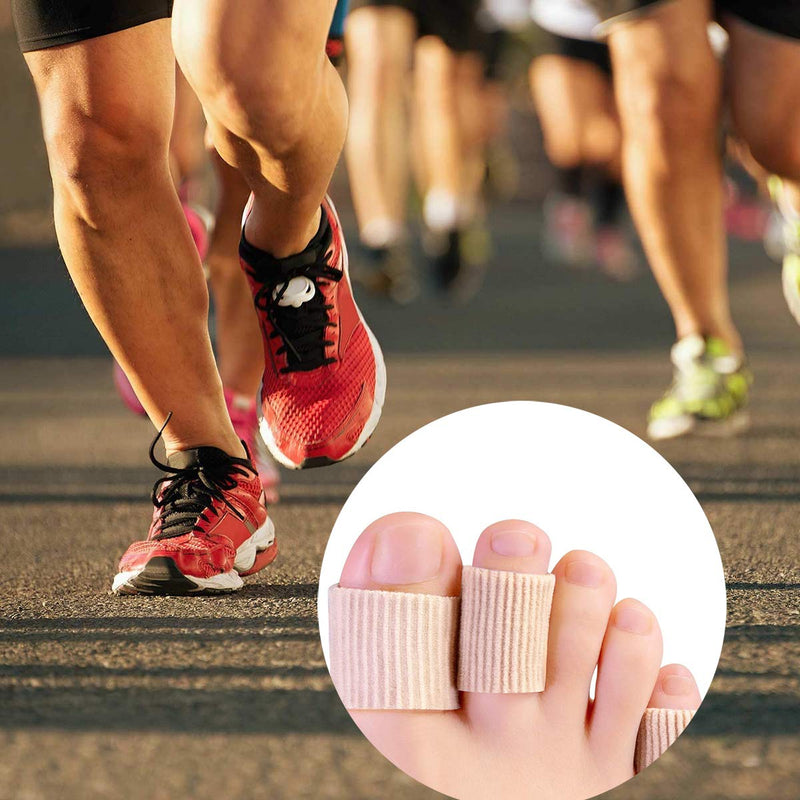 [Australia] - Cuttable Toe Tubes Finger Sleeves,Guador 5 pcs Toe Sleeve Protectors Relief Toe Caps Corn Pad Protectors for Blisters Calluses Pain Relief(Different Sizes) 