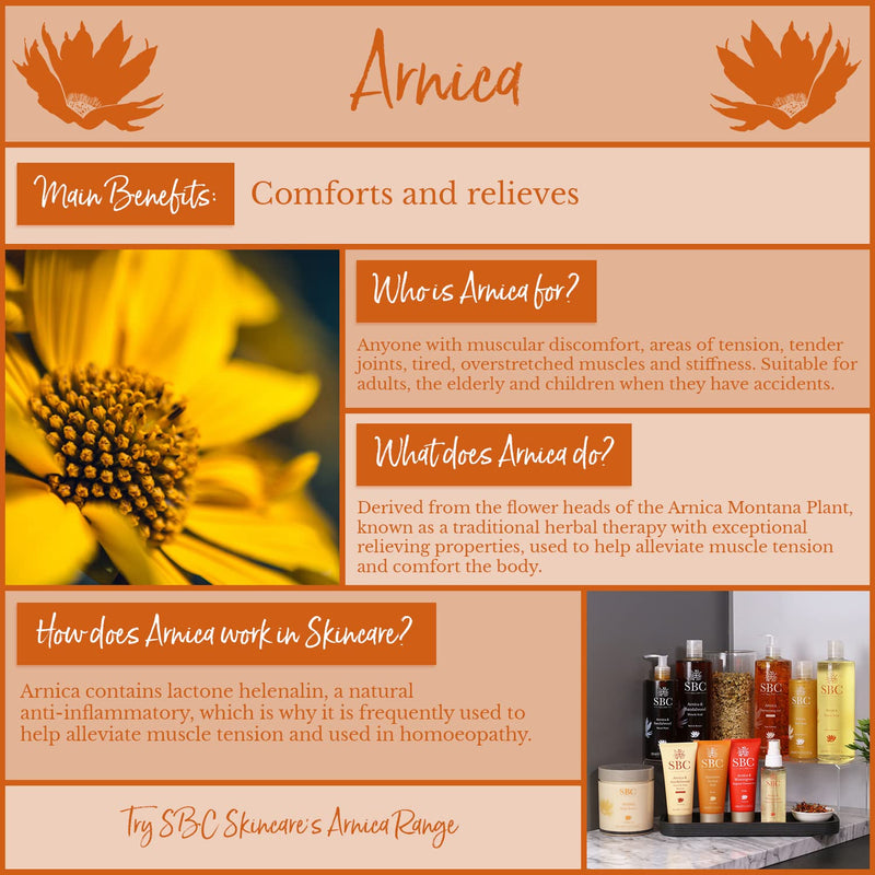 [Australia] - SBC Skincare Intensive Arnica Gel -100ml | Arnica Montana Gel | Deep Relief Gel for Muscle Tension | Muscle Gel for Men and Women | Vegan Friendly Muscle Rub 