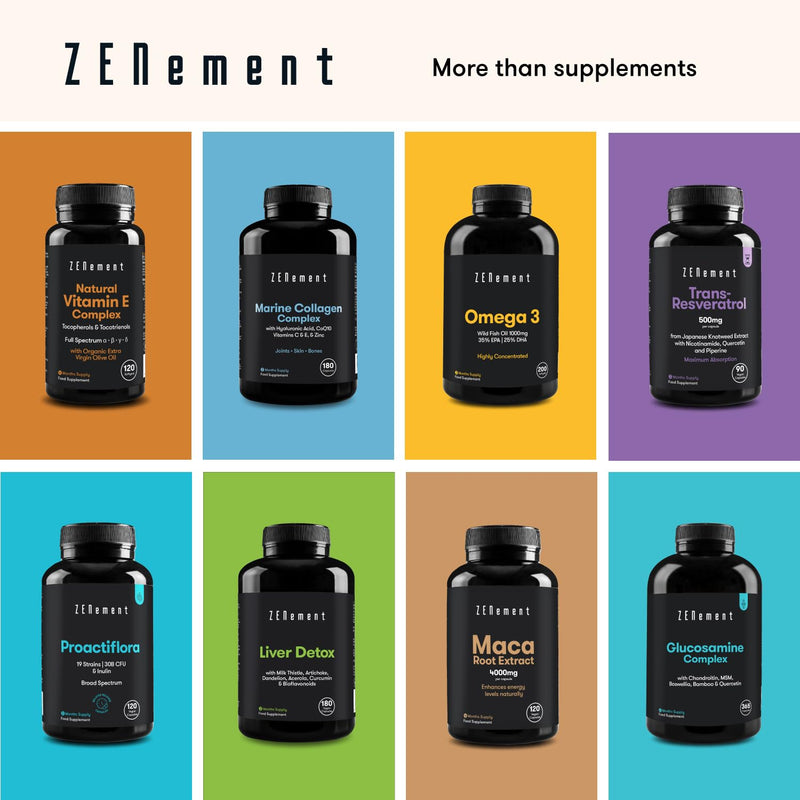 [Australia] - Calcium Citrate, with Vitamin D3, 120 Capsules | for Bone Health and to Prevent Low Levels of Calcium in The Blood | Additives Free, Allergen Free, Non-GMO | Zenement 