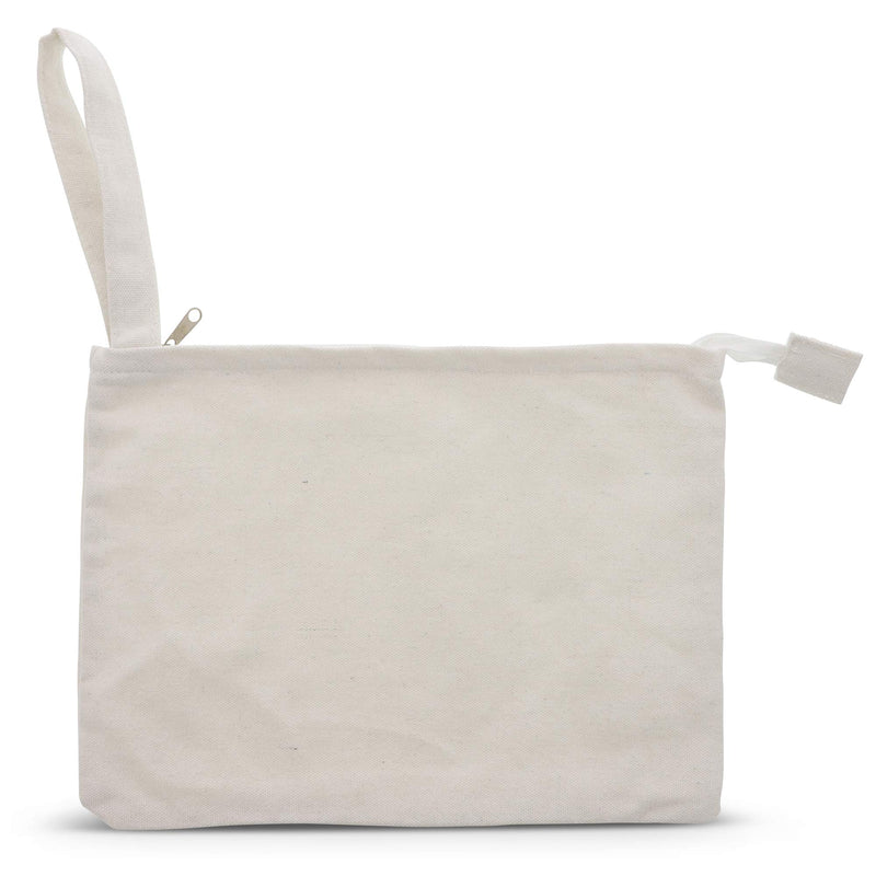 [Australia] - DIY White Cotton Cosmetic Makeup Zipper Pouch (8 x 11 in., 5 Pack) 