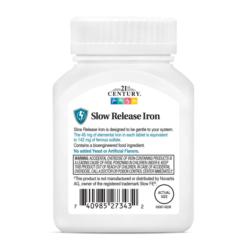 [Australia] - 21st Century Slow Release Iron Tablets, 60 Count 60 Count (Pack of 1) 