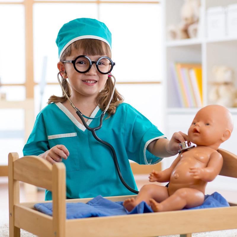 [Australia] - Rcanedny 4 Pack Dual Head Stethoscope Kids Doctor Stethoscope Working Stethoscope Toy for Cosplay Educational Equipment, 4 Colors 
