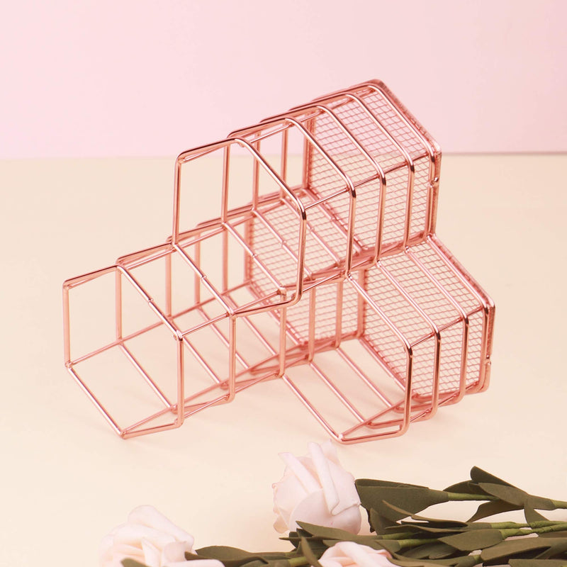 [Australia] - ANNE'S GIVERNY Makeup Brush Holder Metal Organizer Golden Rose Cosmetic Storage Beauty Sponges Blender holder Display 