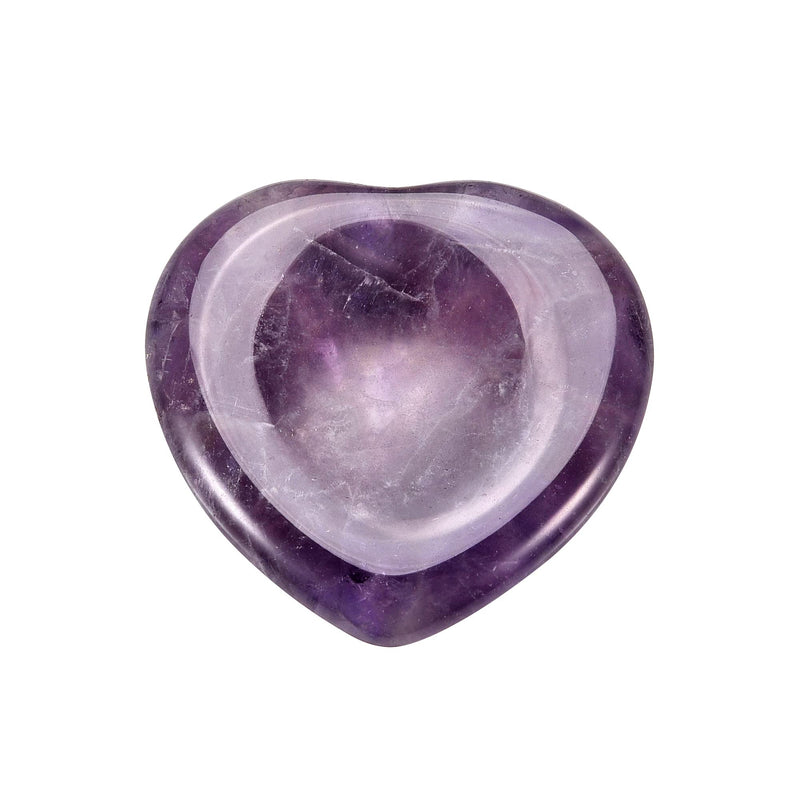 [Australia] - CrystalTears Amethyst Crystal Worry Stone Heart Shape Healing Crystals Thumb Worry Stone Polished Pocket Palm Stone for Anxiety Stress Relief Meditation Reiki Healing 