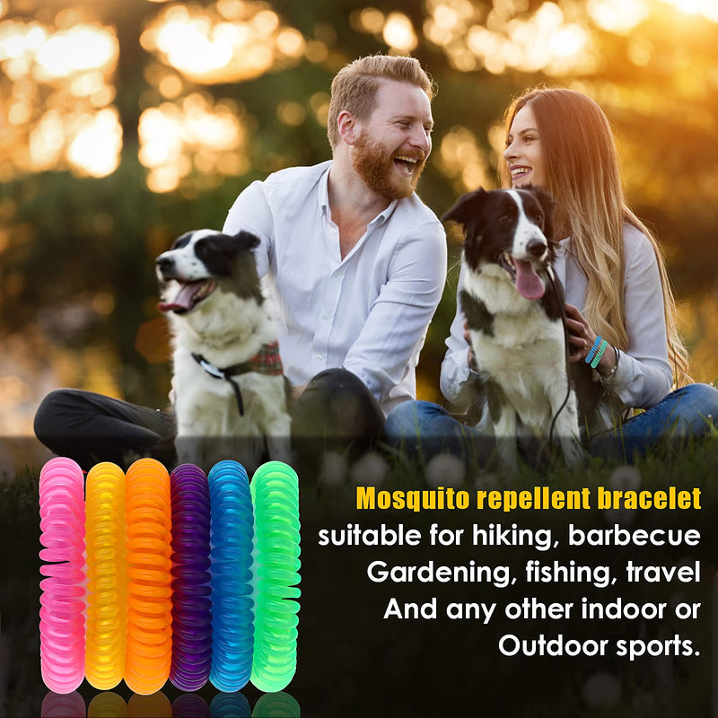 [Australia] - 12Pack Mosquito Insect Repellent Bracelet, Waterproof Insect Repellent Mosquito Bands, Natural Outdoor Bug Repeller Wristbands for Adults and Kids 