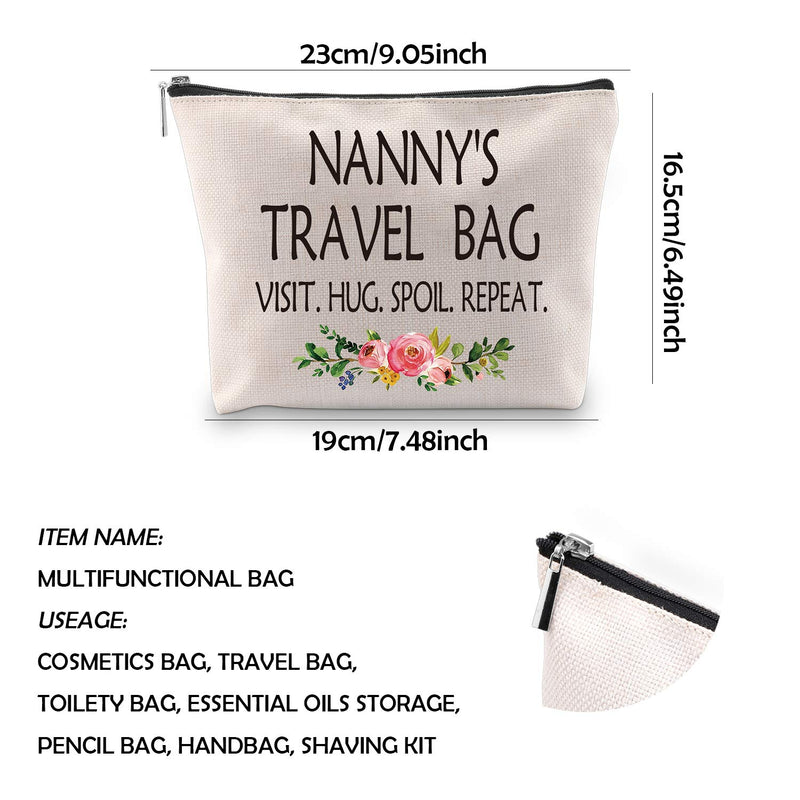 [Australia] - WCGXKO NANNY'S TRAVEL BAG VISIT HUG SPOIL REPEAT Makeup Bag (NANNY'S TRAVEL) 