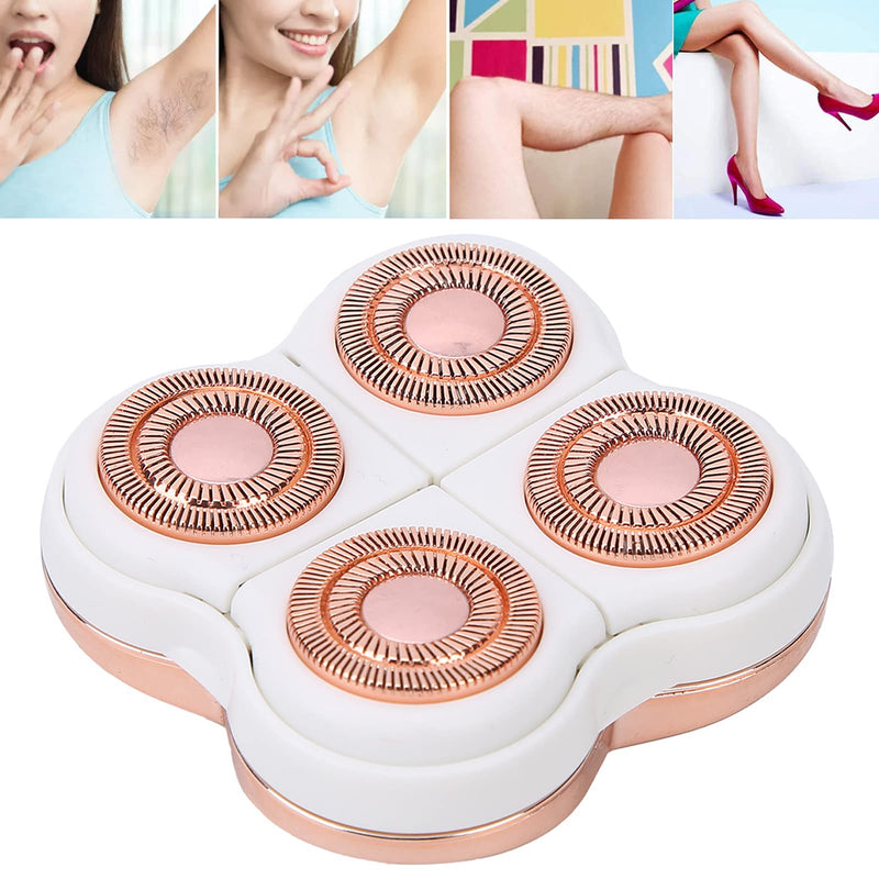 [Australia] - Hair Remover Replacement Head, Women's Electric Shaver Replacement Heads Hair Remover Body Hair Shaver Machine Head for Flawless Legs, Rose Gold 