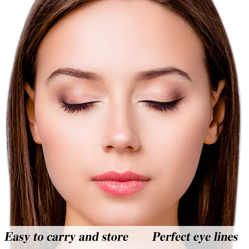 [Australia] - eBoot 100 Pack Disposable Eyeliner Brush Applicator Cosmetic Eye Wands Makeup Tool (Clear) 