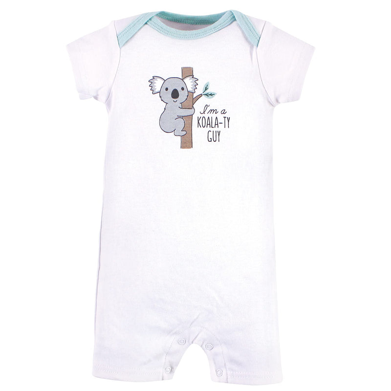 [Australia] - Hudson Baby Baby Boys' Cotton Rompers 0-3 Months Zoo Animals 