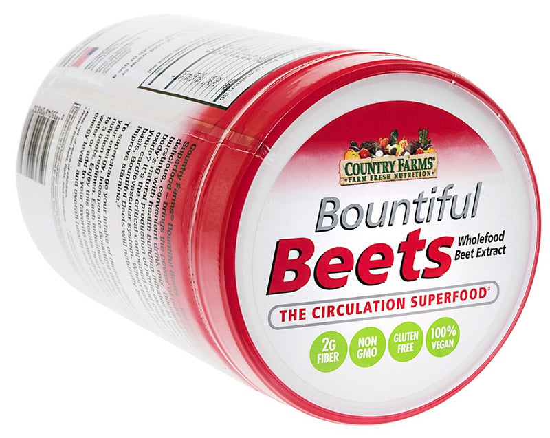 [Australia] - COUNTRY FARMS Bountiful Wholefood Beets Extract Circulation Superfood, 30 Servings (Packaging may vary), White, 10.6 Ounce 