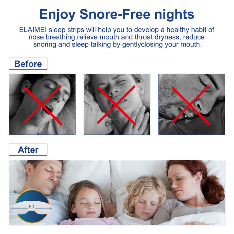 [Australia] - Sleep Strips, Advanced Medical Gentle Mouth Tape, for Snore Reducing and Better Nose Breathing, Less Mouth Breathing, Sleep Better (Mouth Tape) 