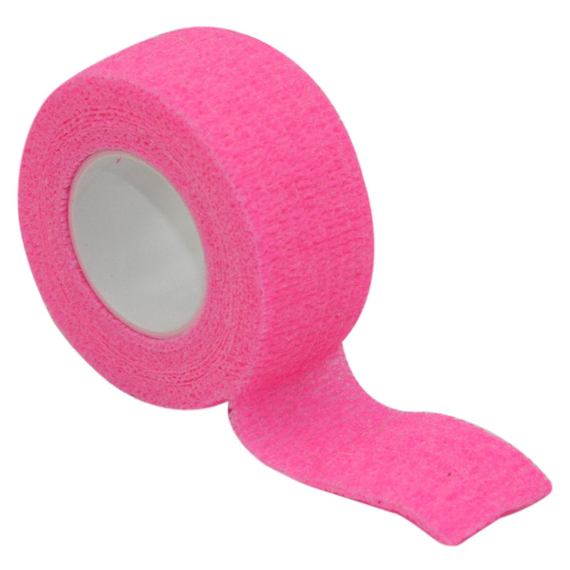 [Australia] - COMOmed Self Stick Cohesive Bandage Latex 1"x5 Yards First Aid Bandages Stretch Sport Wrap Vet Tape for Wrist Ankle Sprain and Swelling,Hot Pink 12 Count (Pack of 1) 