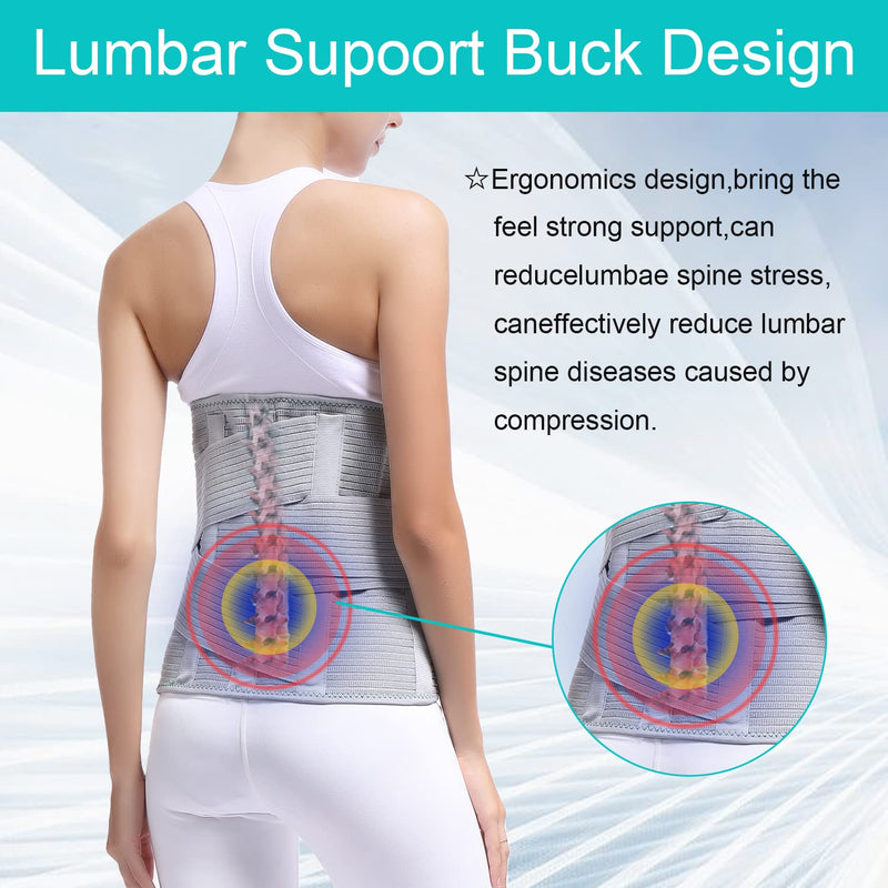 [Australia] - TANDCF Back Support,Entire Back Brace , Lumbar Support Belt for Women & Men, Adjustable Waist Trainer Belt for entire Back Pain Relief, Keeps Your Spine Straight and Safe(XL) X-Large (Pack of 1) 