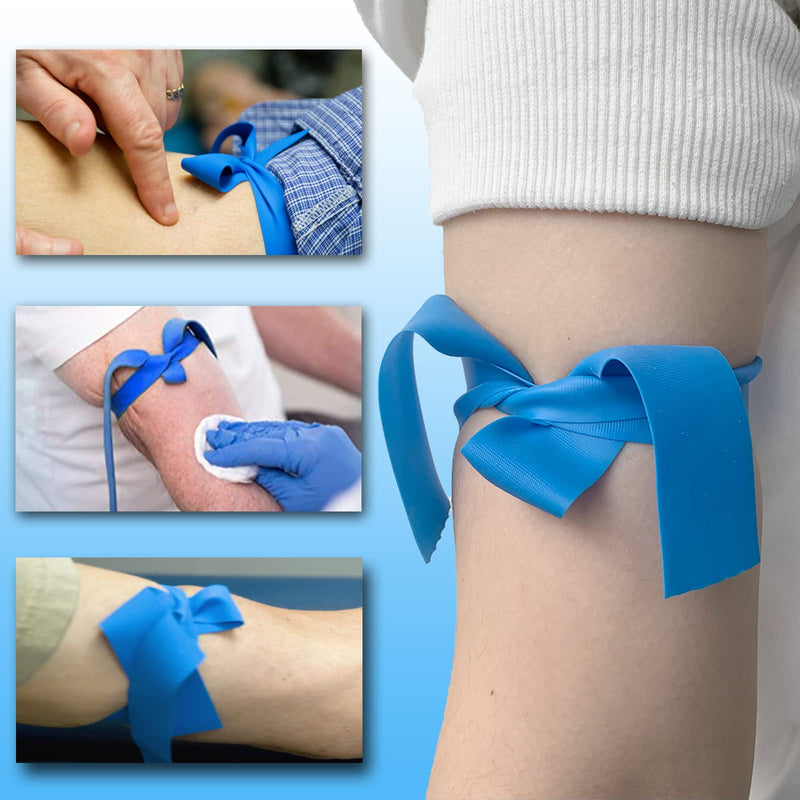 [Australia] - HXCH Outdoor Disposable Med Tourniquet - First Aid Survival Emergency Supplies, TPE, Latex Free, 18 inch Long, 25 Pcs/Roll 