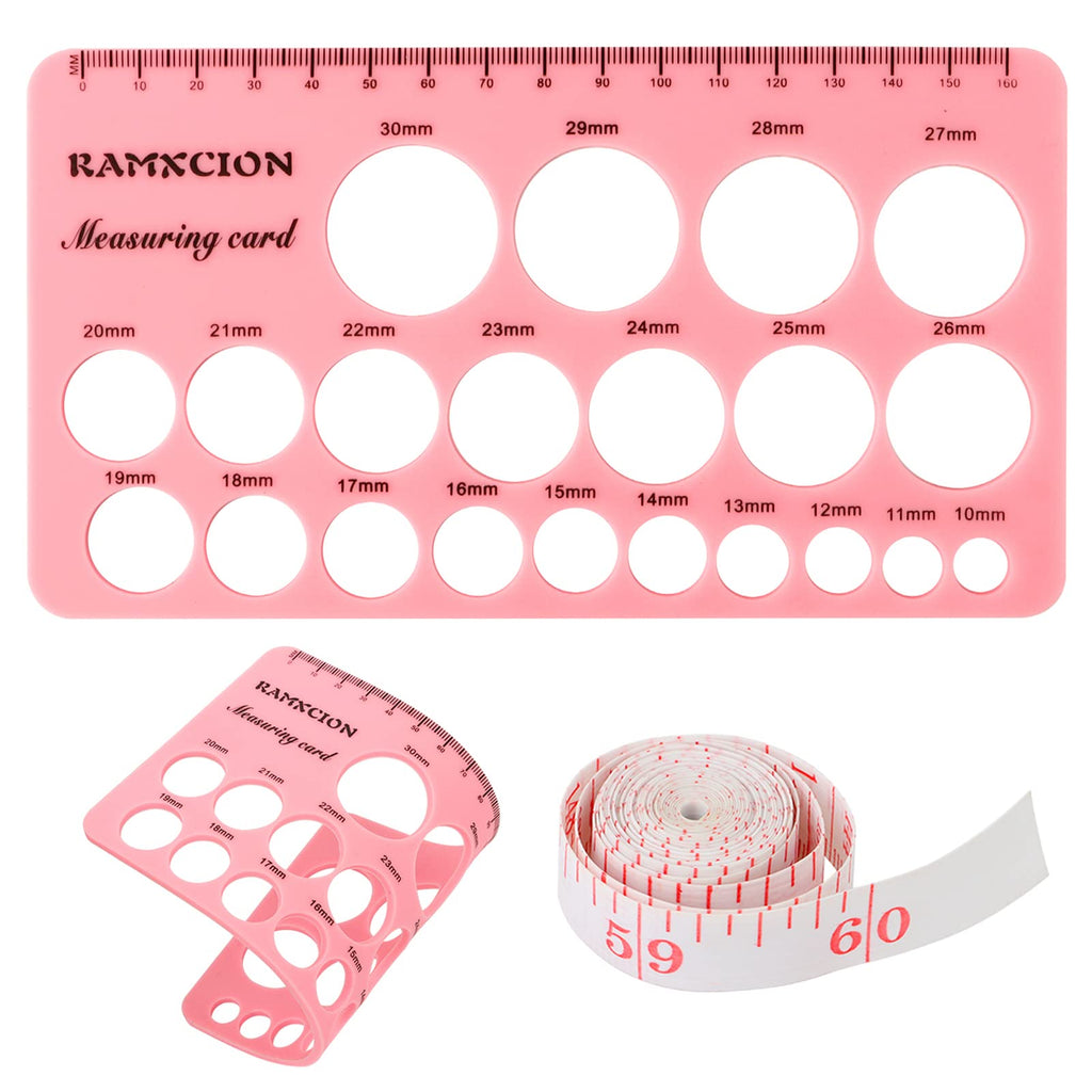 [Australia] - Nipple Ruler, Nipple Rulers for Flange Sizing Measurement Tool, Silicone & Soft Flange Size Measure for Nipples, Breast Flange Measuring Tool Breast Pump Sizing Tool - New Mothers Musthaves (Pink) Pink 