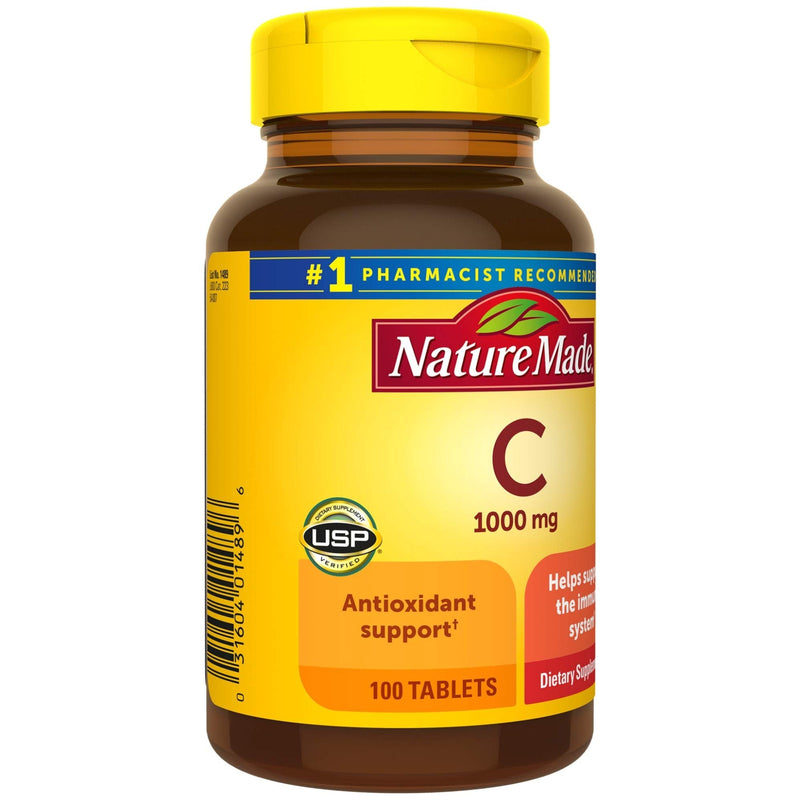 [Australia] - Nature Made Vitamin C 1000 mg, 100 Tablets, Helps Support the Immune System 100 Count (Pack of 1) 