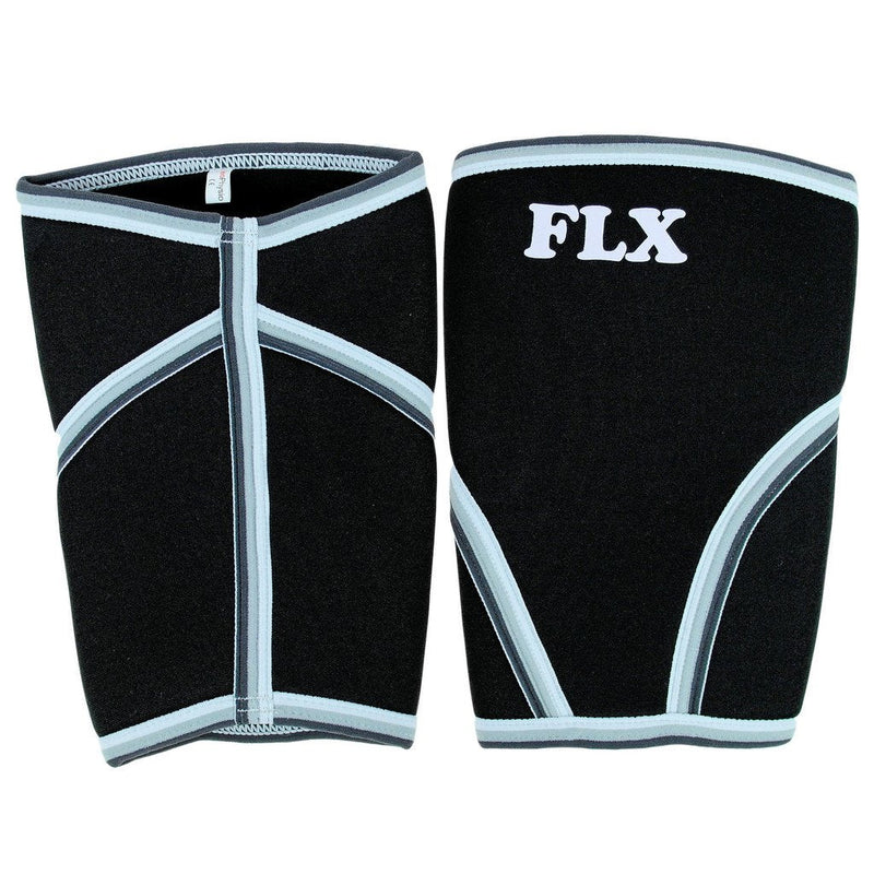 [Australia] - Pair of FLX 7mm Neoprene Compression Knee Sleeves Wraps. Great for Powerlifting, Squats, Crossfit, etc. Prevent Injury and Pain. Size Large 