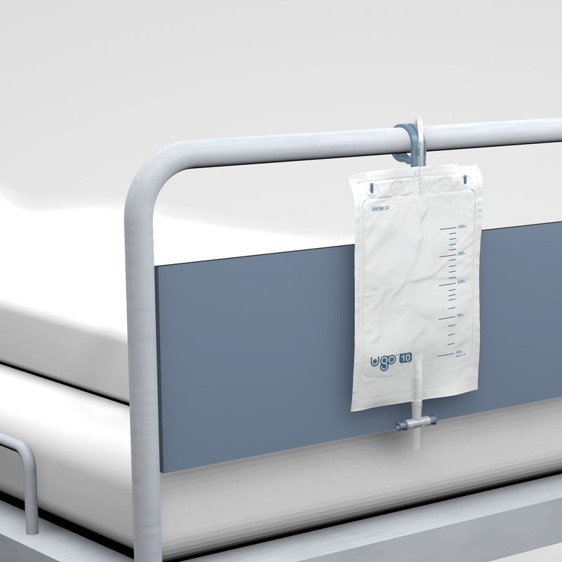 [Australia] - Ugo Hanger – Durable Easy Clean Catheter Night Bag Holder - Urine 2L Night Bag Hanger - Securely Hooks onto Chair Arms, Wheelchairs and Beds (Pack of 20) 