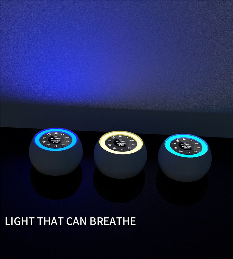 [Australia] - [2 in 1] White Noise Machine Baby, Portable Sound Machine Baby for Adults Kids with Night Light, 32 Soothing Sounds, USB Rechargeable & Headphone Jack, Sleep Sound Machine for Sleeping,Travel,Office 