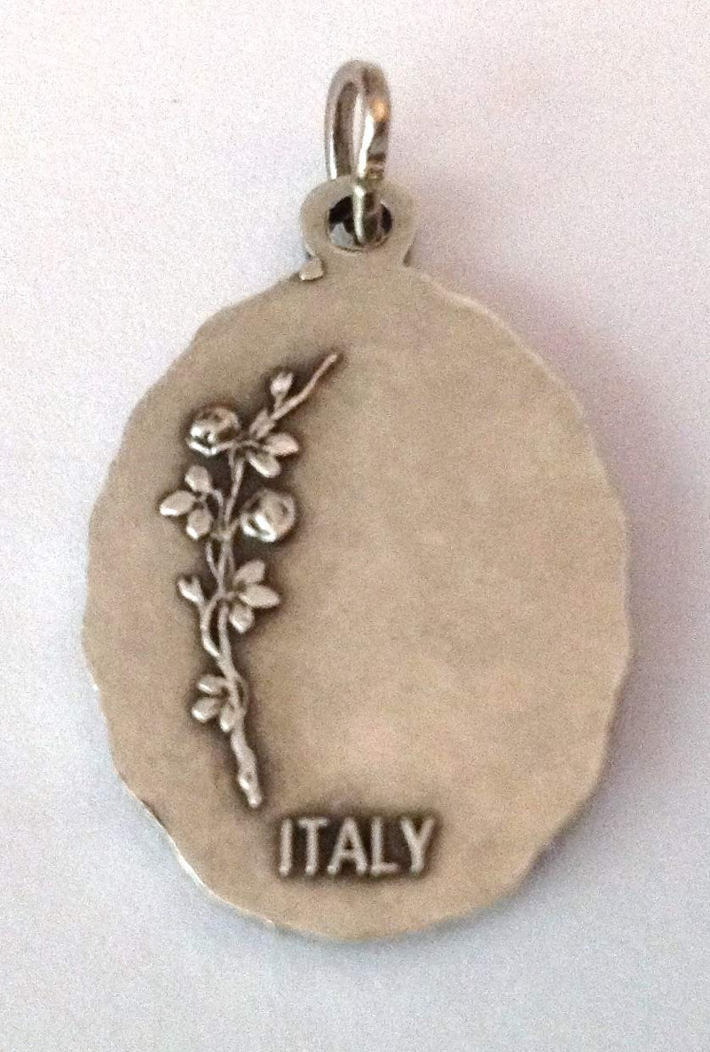 [Australia] - SAINT ANNE (MOTHER OF THE MOST HOLY VIRGIN MARY) OVAL SHAPE MEDAL - 100% MADE IN ITALY 