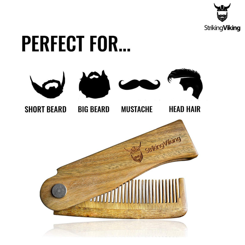 [Australia] - Striking Viking Folding Wood Comb 