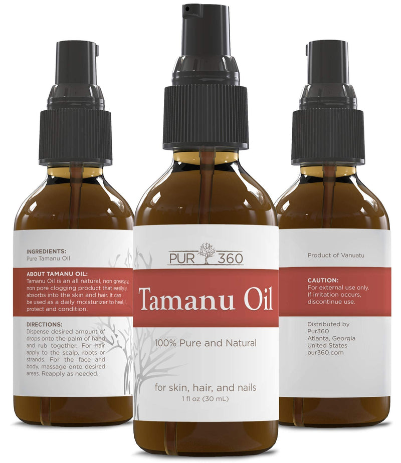 [Australia] - Pur360 Tamanu Oil - Best Treatment for Psoriasis, Eczema, Acne Scar, Rosacea - Relief for Dry, Scaly Skin, Scalp and More - Cold Pressed 