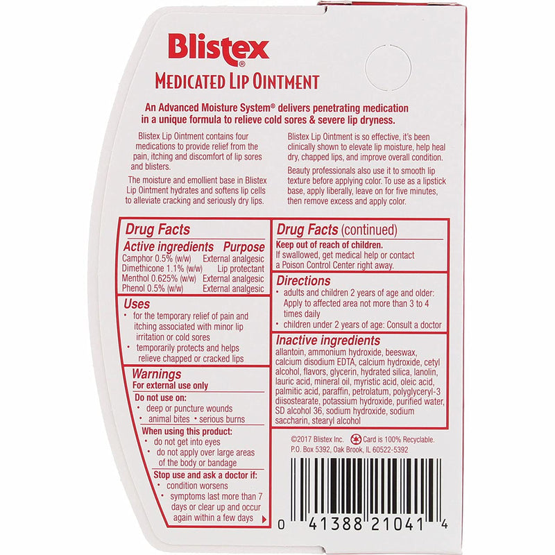 [Australia] - Blistex Lip Medicated Ointment, 0.35 oz (Bundle of 2) 