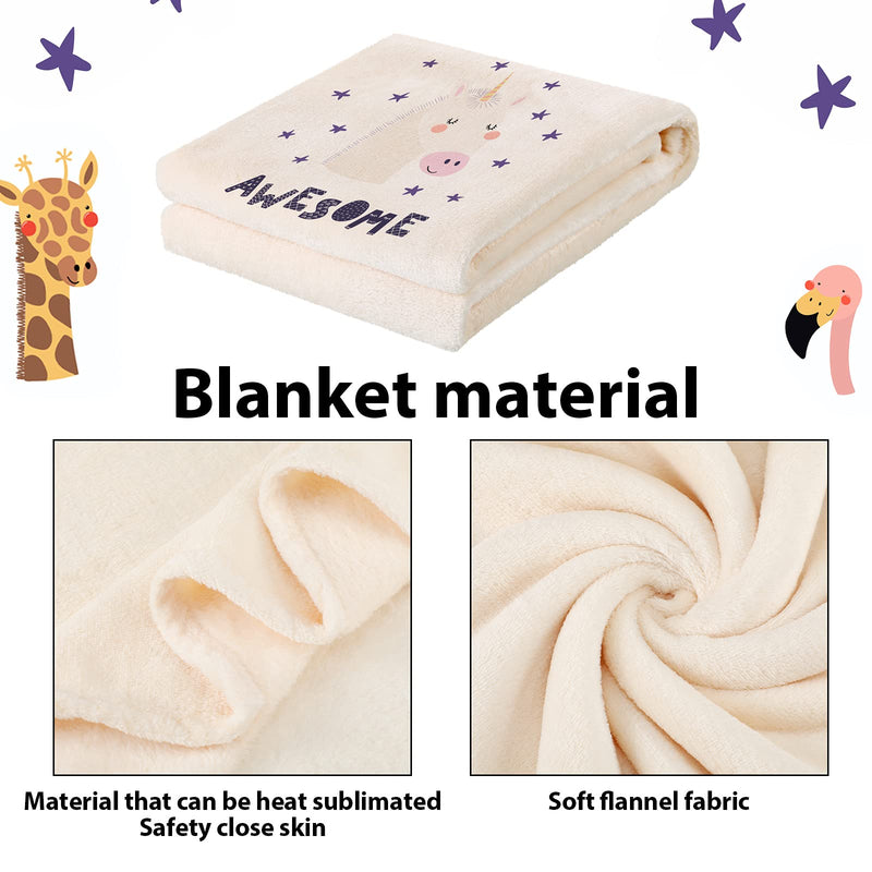 [Australia] - 3 Pieces Sublimation Blank Baby Receiving Blanket and Soft Sublimation Blank Towels for Baby Newborn 