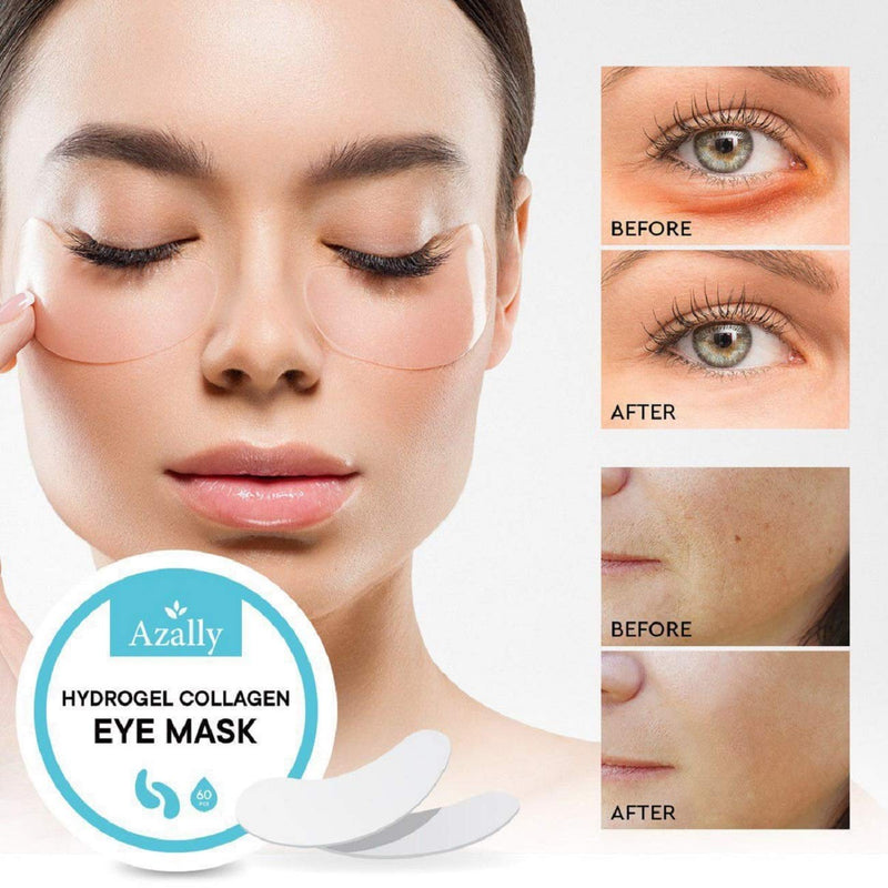 [Australia] - AZALLY Hydrogel Collagen Eye Mask - Collagen Anti-Aging Under Eye Patches, Under Eye Patches, Under Eye Bags Treatment, Eye Mask for Puffy Eyes (60pcs) 