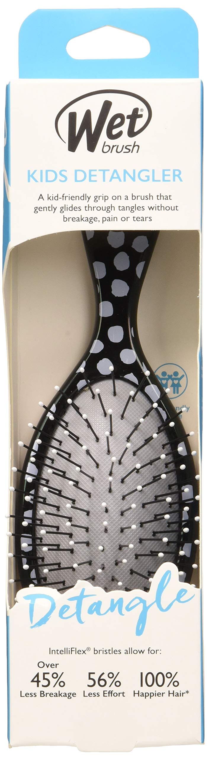 [Australia] - Wet Brush Kids Detangler Brush - Polka Dot By For Kids - 1 Pc Hair Brush 