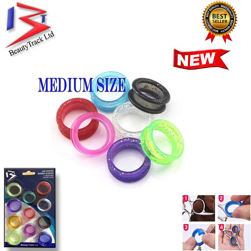 [Australia] - Hair Scissors Finger Ring Inserts for Hairdressing Barber Scissors, Shears in Sparking Colours Scissor ring Inserters - Finger Rings X 22 Pcs 