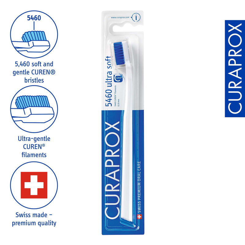 [Australia] - Curaprox Toothbrush - Ultra Soft Toothbrush for adults with 5460 CUREN® Filaments - Curaprox Manual Toothbrush 