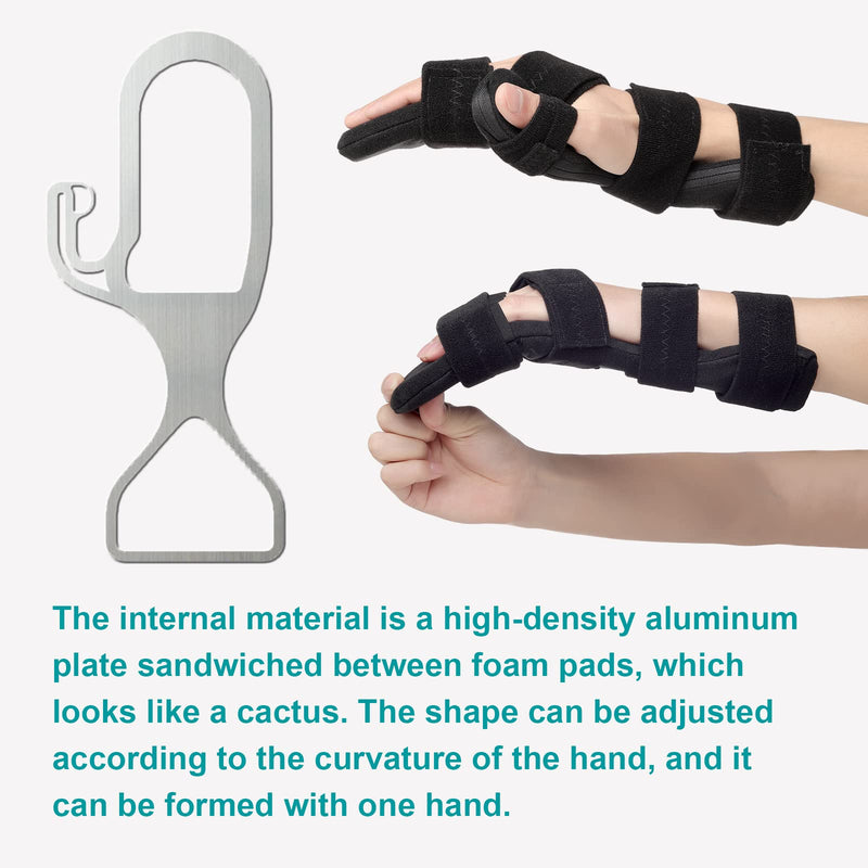 [Australia] - Stroke Resting Hand Splint by Sylong - Carpal Tunnel Wrist Brace Night Immobilizer, Finger Stabilizer Wrap - for Muscle Atrophy Rehabilitation, Arthritis, Tendonitis, Carpal Tunnel Pain 