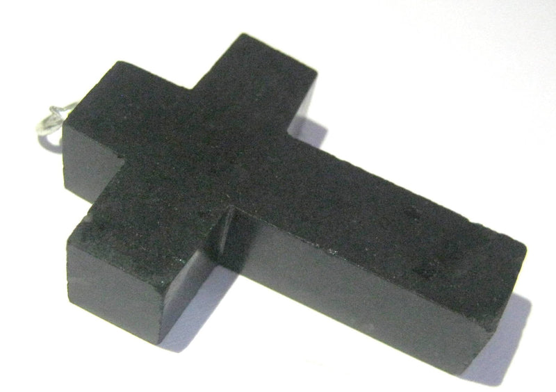 [Australia] - crystalmiracle Black Tourmaline Gemstone Cross Pendant Crystal Healing Fashion Gift Energy Handcrafted Accessory 
