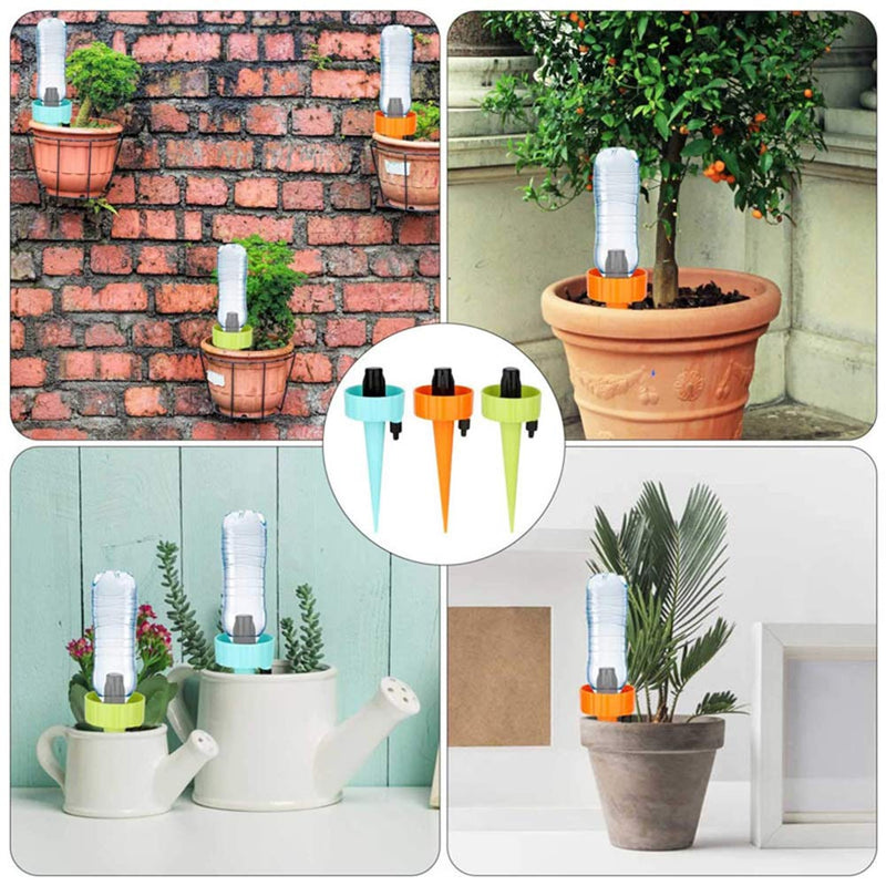 [Australia] - Cherioll Self Watering Spikes, Plant Self Watering Devices, Drip Irrigation Plant Waterer with Slow Release Control Valve Switch, Self Irrigation Watering Drip Devices Suitable for All Bottle 