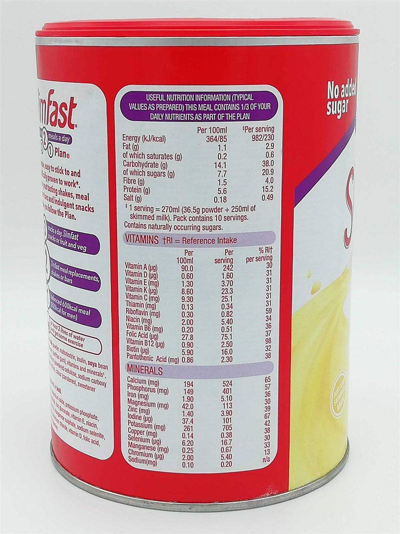 [Australia] - SlimFast High Protein Meal Replacement Shake Summer Banana 365g – Take Advantage of The Slim Fast Magic to Lose Weight, Feel Energised and in Control of Your Life 