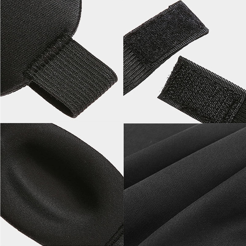 [Australia] - Wacnune 2 Pcs Black 3D Eye Mask Elastic Strap, Soft and Smooth Eye Cover for Men & Women Night Sleeping, Travel, Nap 