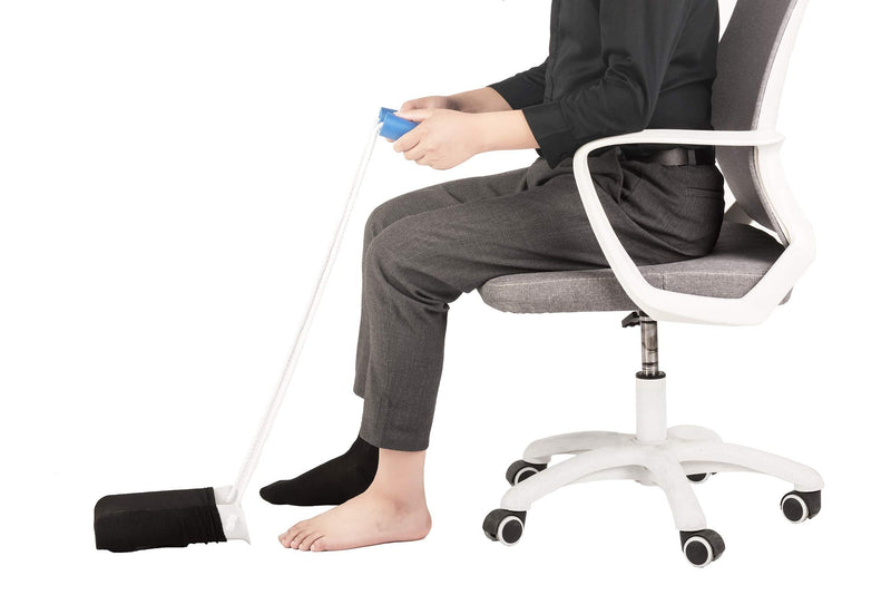 [Australia] - COW&COW Medium 4" Sock Aid with Foam Handles and Length Adjust Cord-Sock Assistant Device Medium Medium (Pack of 1) 