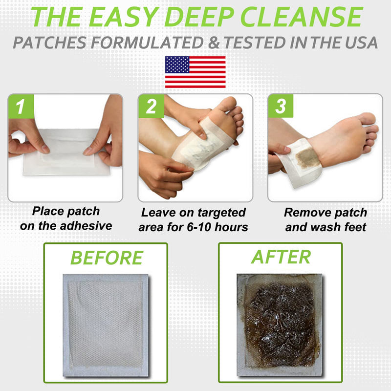 [Australia] - Dr. Entre's Detox Foot Patches: All Natural Detox Foot Pads to Remove Body Toxins, Pain Relief, Sleep Aid | Deep Cleansing Foot Detox Patches, 10 Pack 10 Count (Pack of 1) 