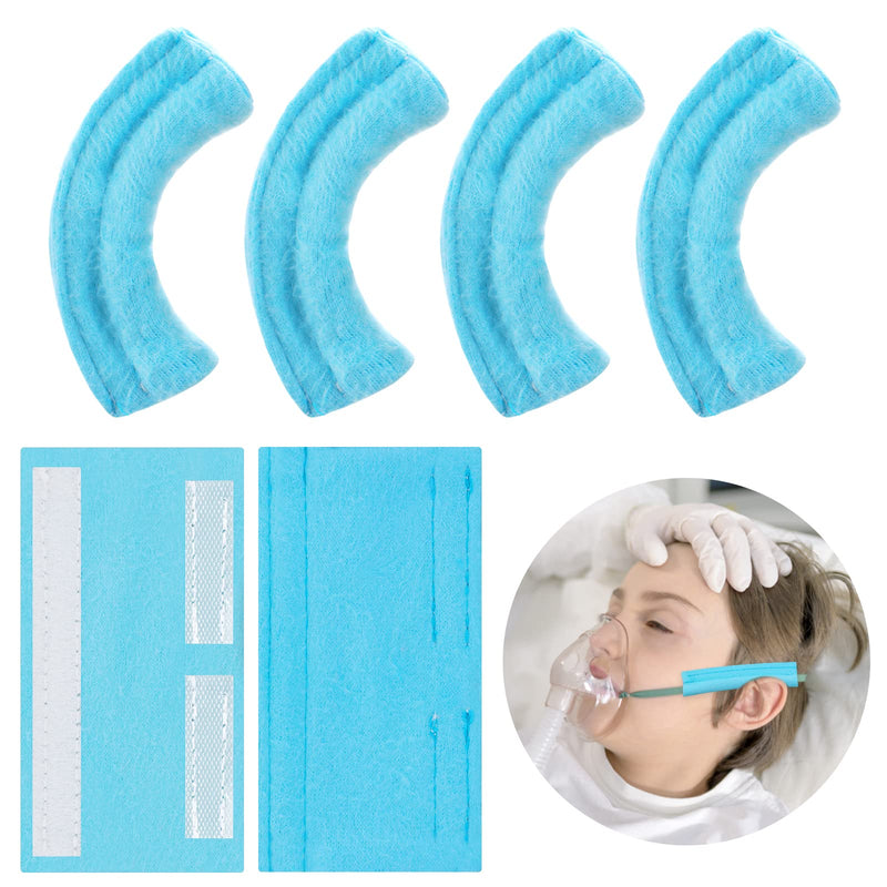 [Australia] - 6 Pcs Ear Protectors for Oxygen Tubing, Nasal Cannula Ear Cushions Soft Ear Pads for Oxygen Tubing (Blue) 