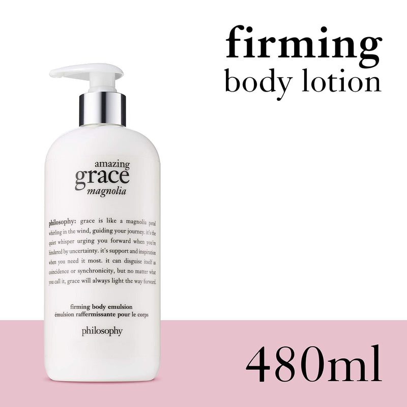 [Australia] - philosophy amazing grace magnolia body lotion | 480ml | body moisturiser for dry skin | firming body emulsion 