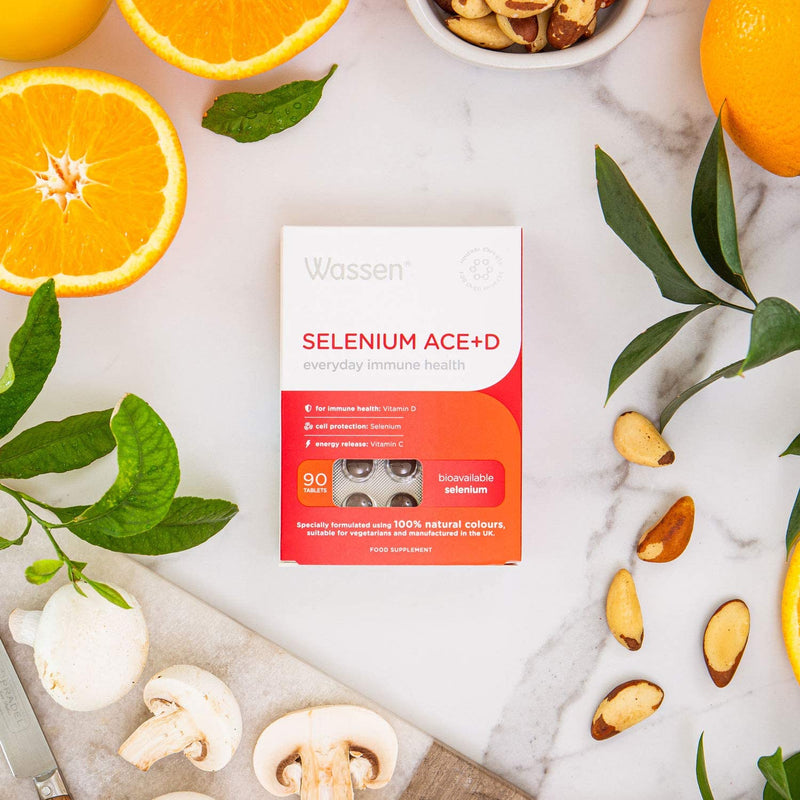 [Australia] - Wassen Selenium ACE+D Immune Health | Highly Bioavailable Selenium | with Vitamins A,C, D & E & Zinc | 90 Tablets 