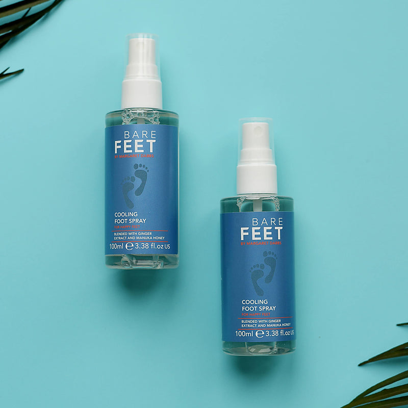 [Australia] - Bare Feet by Margaret Dabbs Cooling Foot Spray (100ml Travel-sized), Reviving Foot Spray To Reinvigorate And Restore Tired Or Sore Feet 